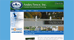 Desktop Screenshot of andesfence.com